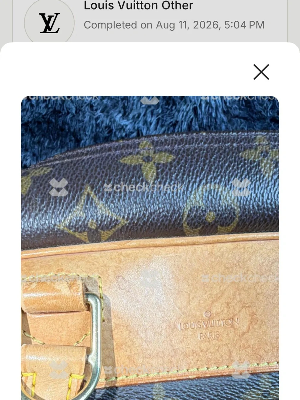Louis Vuitton Monogram Canvas Satchel in Brown with Tan Trim